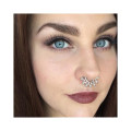 Black Plated Tribal Indian Nose Ring Clip On Septum Piercing Fake